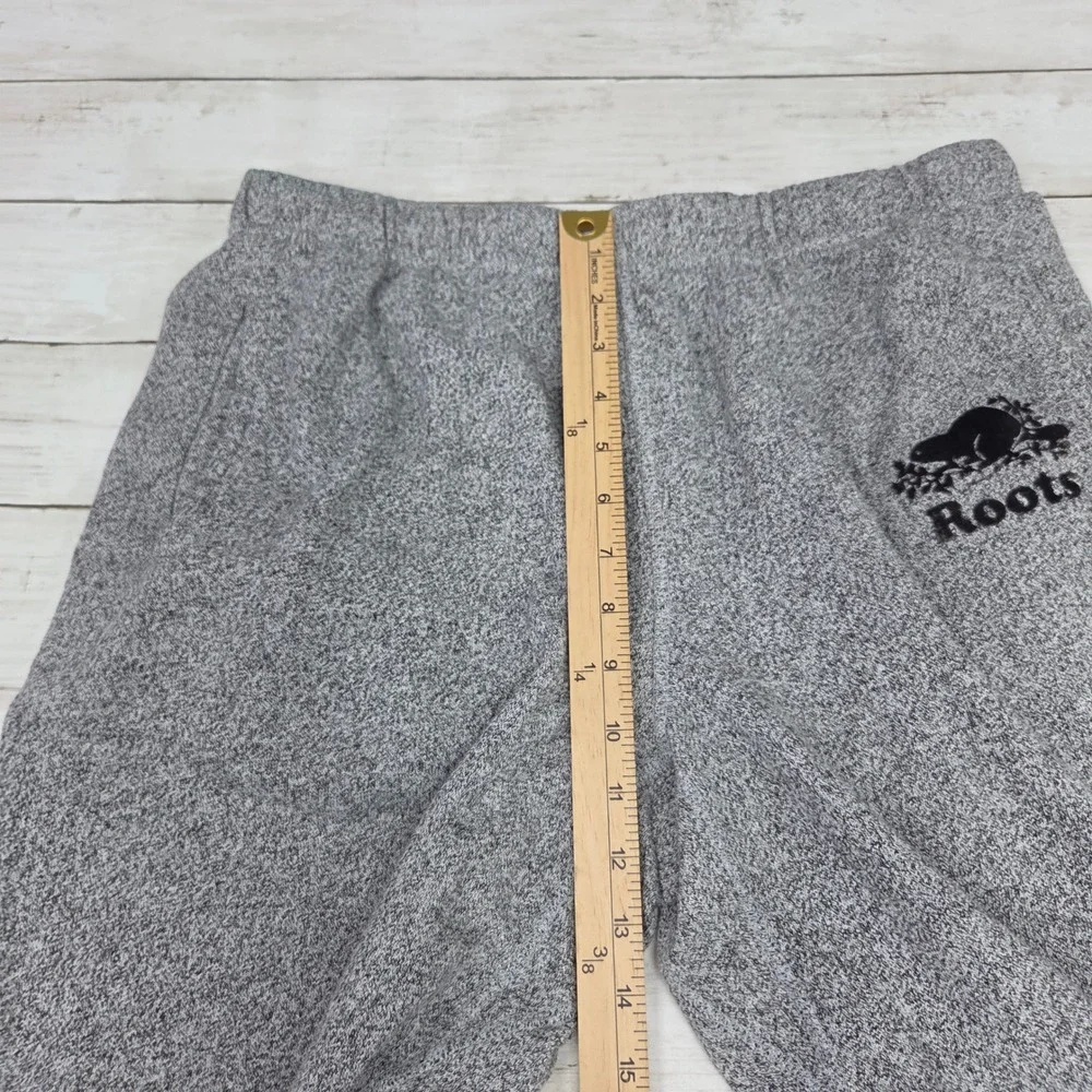 Roots Salt and Pepper Jogger Sweatpants Mens Medium Grey Marl Fleece Pockets